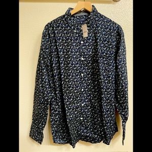 J Crew Long sleeve washed print shirt. XL
